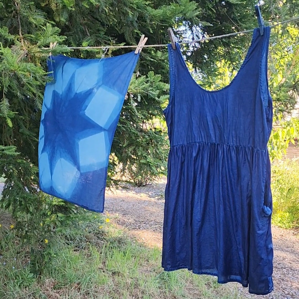 Indigo & Visible Mending at Piano Farm